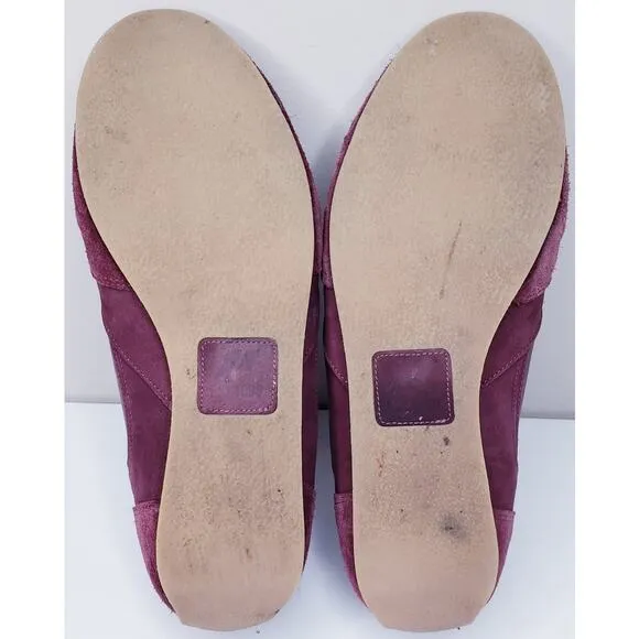PILOTI Endurance Suede Driving Shoes Sneakers Men's Size 11 Burgundy in VGUC