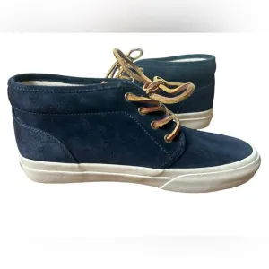 Polo Ralph Lauren Blue Suede Keaton Chukka Shoes Men's Size 8.5
