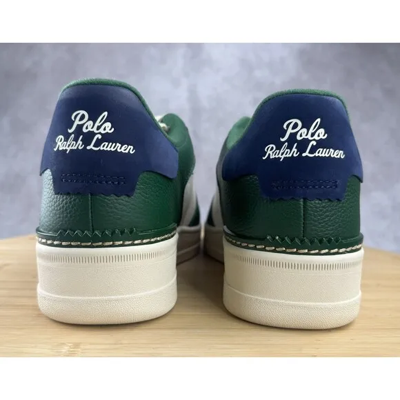 Polo Ralph Lauren Masters CRT-SK-LTL Men's SZ 11.5 Green Leather Casual Shoes