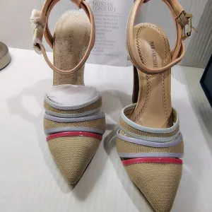 Pour La Victoire Beige and Pink Women's Heels