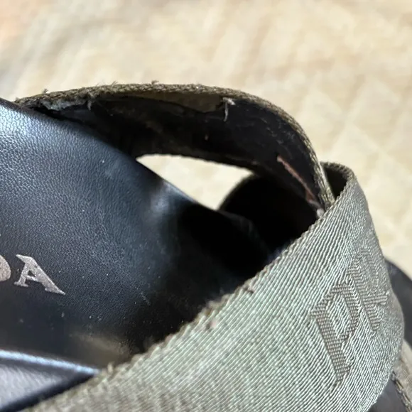 🔥Prada Woman’s Lug Sole Criss Cross Sandals