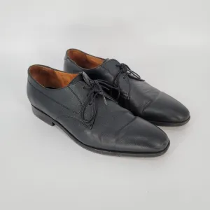 PS Paul Smith Men's Leo Leather Plain Derby Shoes Size EUR 42 Black