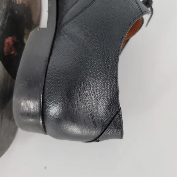 PS Paul Smith Men's Leo Leather Plain Derby Shoes Size EUR 42 Black