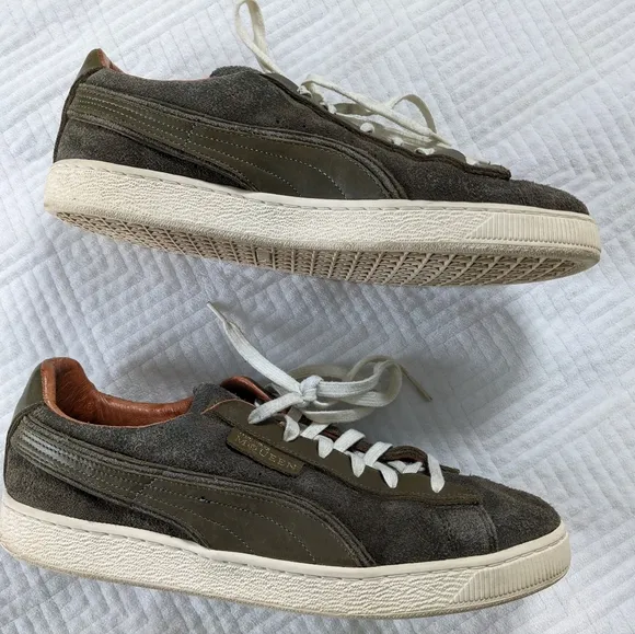 Puma Alexander McQueen Suede Sneakers Trainers Low Shoes Men US 13