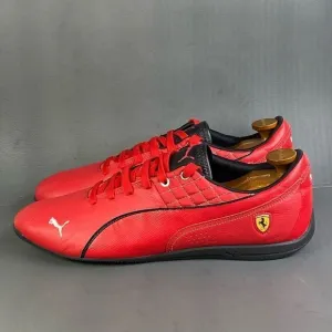 Puma drift cat 6 sf flash ferrari red leather shoes men's size 14
