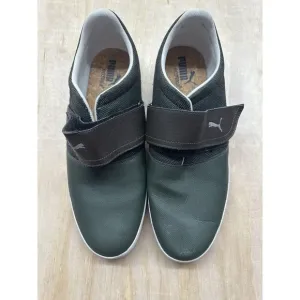 Puma El Rey Men’s Shoes Slip On Sz 14 Green Brown Cork Insole Ecolite