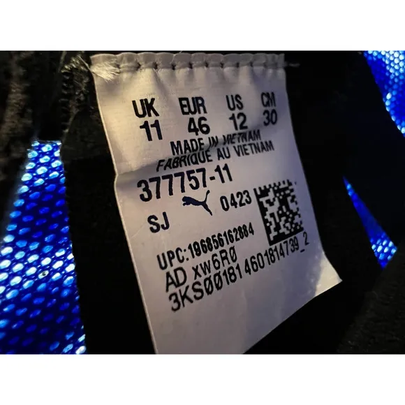 Puma ForeverRun Nitro Blue Men's Running Shoes Size 12 NEW