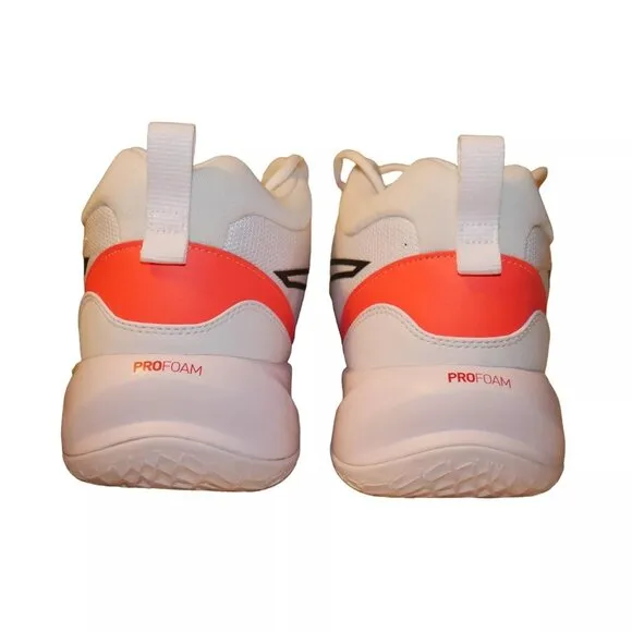 PUMA Playmaker Pro Shoes Men's Size 12 Reflective Hi-Viz White Fiery Coral EUC