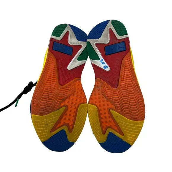 Puma RS-X3 RUBIKS Palace Blue Red Rubiks Cube Fashion Sneaker Shoes Kids 6.5C
