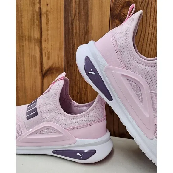 Puma Softride Enzo Evo Slip On Pink Big Kid's Shoes Size 7