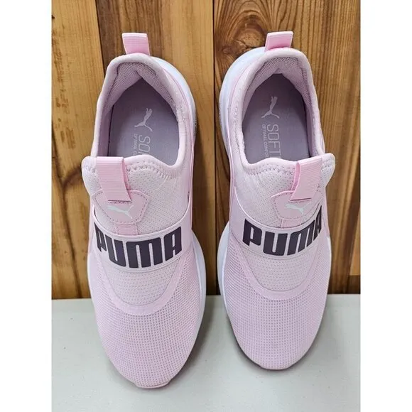 Puma Softride Enzo Evo Slip On Pink Big Kid's Shoes Size 7