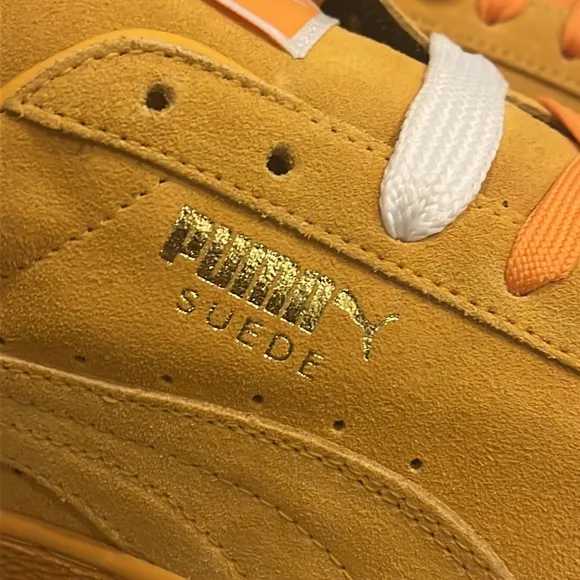 Puma Suede Classics shoes sneakers new 356568 47 gold fusion team gold men’s