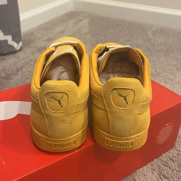 Puma Suede Classics shoes sneakers new 356568 47 gold fusion team gold men’s