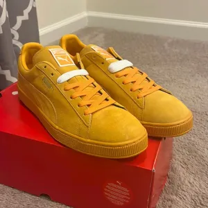 Puma Suede Classics shoes sneakers new 356568 47 gold fusion team gold men’s