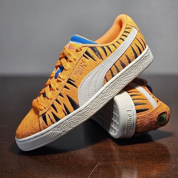 Puma Suede Frosted Flakes Tony The Tiger Shoes Stripes Youth 5.5 Big Kids New