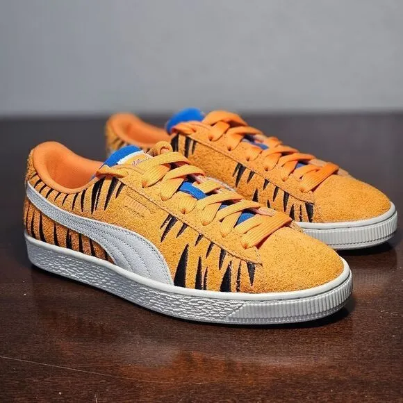 Puma Suede Frosted Flakes Tony The Tiger Shoes Stripes Youth 5.5 Big Kids New