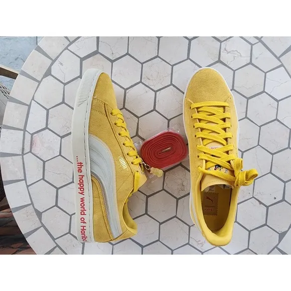 PUMA X HARIBO SUEDE Triplex 382560-01 Mimosa/ White- Men Size 12 US rare