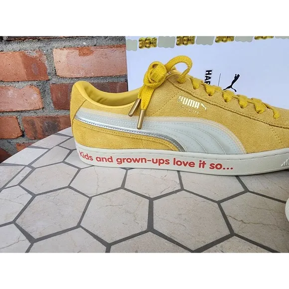 PUMA X HARIBO SUEDE Triplex 382560-01 Mimosa/ White- Men Size 12 US rare