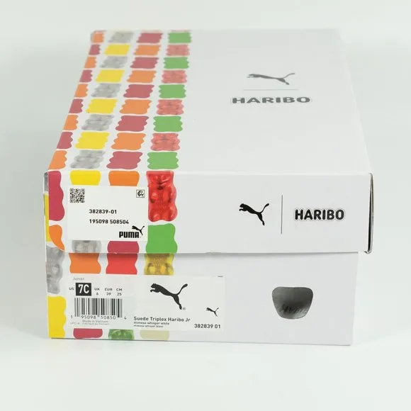 Puma x Haribo Youth Suede Triplex 'Mimosa-Whisper White' 382839-01 size 5 - 7 C