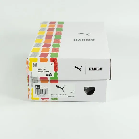 Puma x Haribo Youth Suede Triplex 'Mimosa-Whisper White' 382839-01 size 5 - 7 C