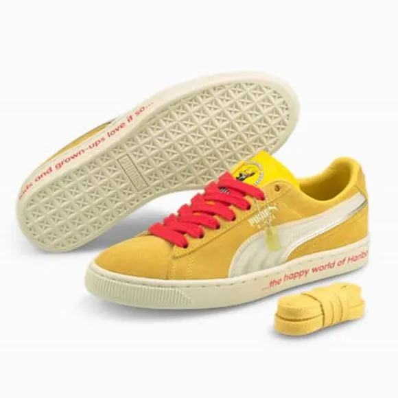 Puma x Haribo Youth Suede Triplex 'Mimosa-Whisper White' 382839-01 size 5 - 7 C