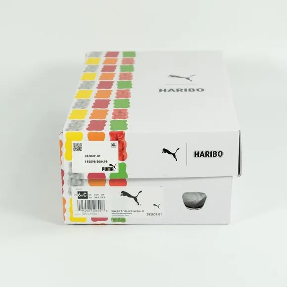 Puma x Haribo Youth Suede Triplex 'Mimosa-Whisper White' 382839-01 size 5 - 7 C