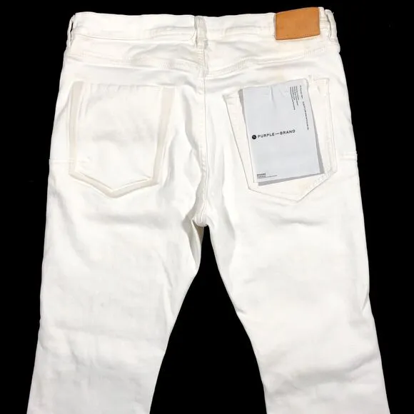PURPLE BRAND P001 GREY FOUR POCKET DESTROY Distressed Jeans size 36x34 B34