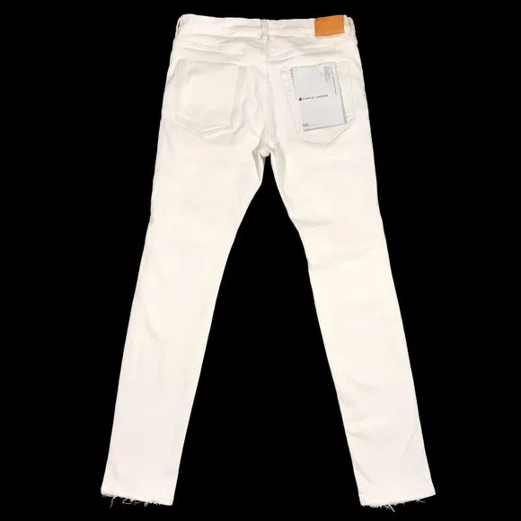 PURPLE BRAND P001 GREY FOUR POCKET DESTROY Distressed Jeans size 36x34 B34