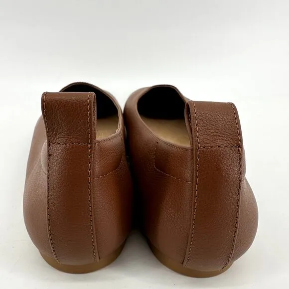 Quince Italian Glove Ballet Flats Italian Leather Slip On Low Top Brown 9 NWOT