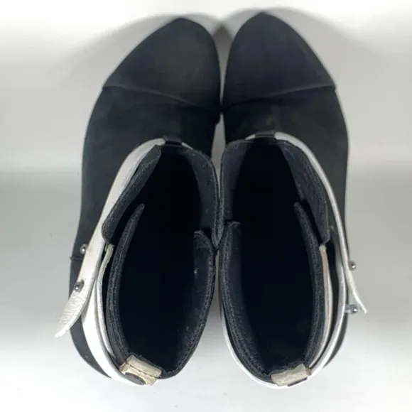 Rag &amp; Bone Harrow Suede Booties Black White $495