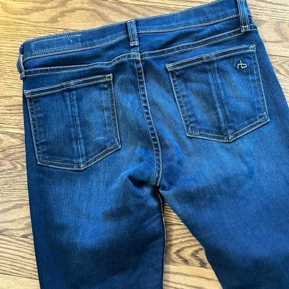 Rag &amp; Bone Skinny Jeans with Raw Hem