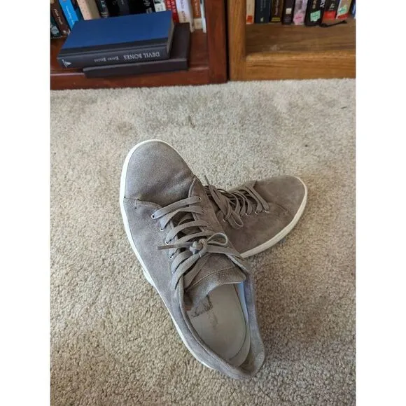 RAG and Bone taupe suede tennis shoes sz 39 euc