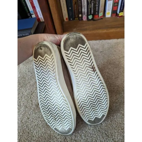 RAG and Bone taupe suede tennis shoes sz 39 euc