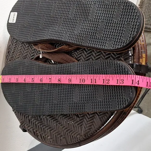 Rainbow Men's Brown Leather Sandals Sz XXXL= US Size 13.5-15 NWT