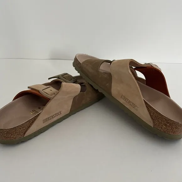 Rare Birkenstock Brown Multicolored Suede Arizona Sandals Women’s 9 / Mens 7