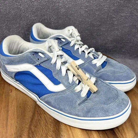 RARE VANS Ripsaw Omar Hassan Blue Suede Skateboarding Shoes Sneakers Men's Sz 13