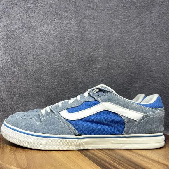 RARE VANS Ripsaw Omar Hassan Blue Suede Skateboarding Shoes Sneakers Men's Sz 13