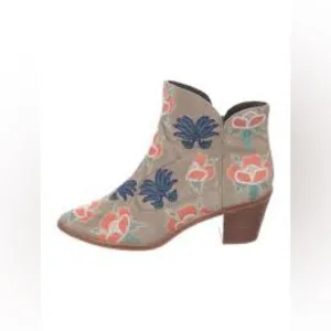 Rebecca Minkoff Embroidered Suede Ankle Boots