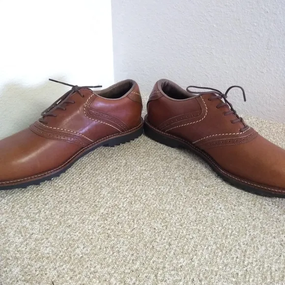 Reebok Brown Leather Golf Shoes