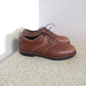 Reebok Brown Leather Golf Shoes
