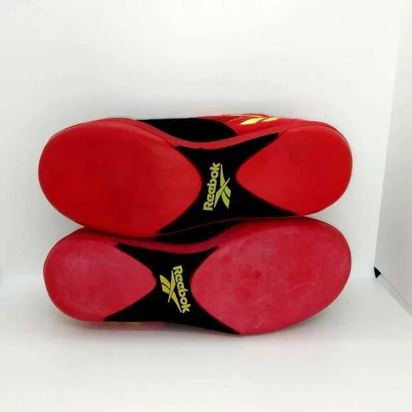 Reebok Suede Wrestling/Power Olympic Lifting Mens Pre-owned Red Shoes- sz. 6 1/2