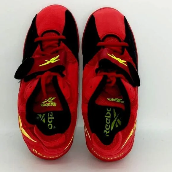 Reebok Suede Wrestling/Power Olympic Lifting Mens Pre-owned Red Shoes- sz. 6 1/2