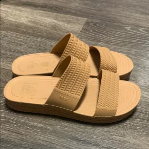 Reef Tan Slide Sandals