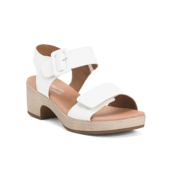 REMONTE White Leather Jerilyn 52 Comfort Sandals