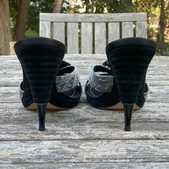 René Caovilla Heels Sandals Slides - Size 37
