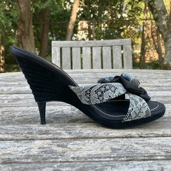 René Caovilla Heels Sandals Slides - Size 37