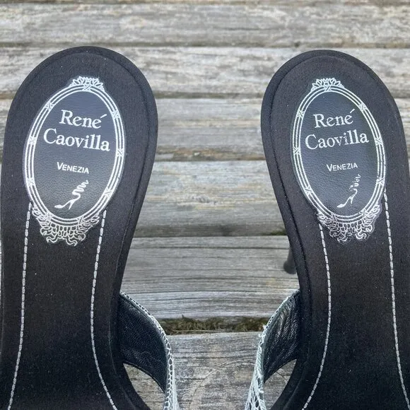 René Caovilla Heels Sandals Slides - Size 37