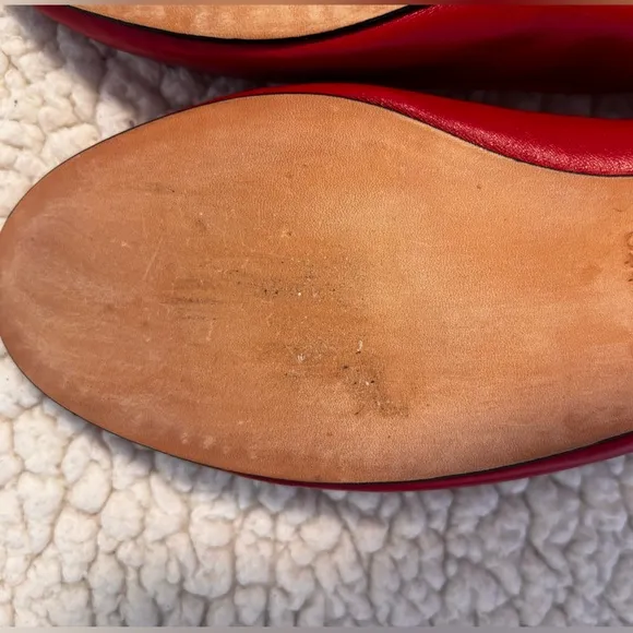 Repetto Cendrillon Ballerina Flats- matte leather- color red/flamme size 42