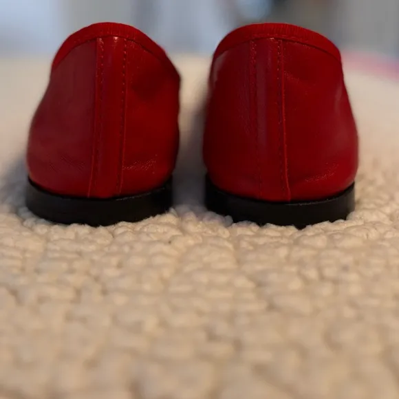 Repetto Cendrillon Ballerina Flats- matte leather- color red/flamme size 42