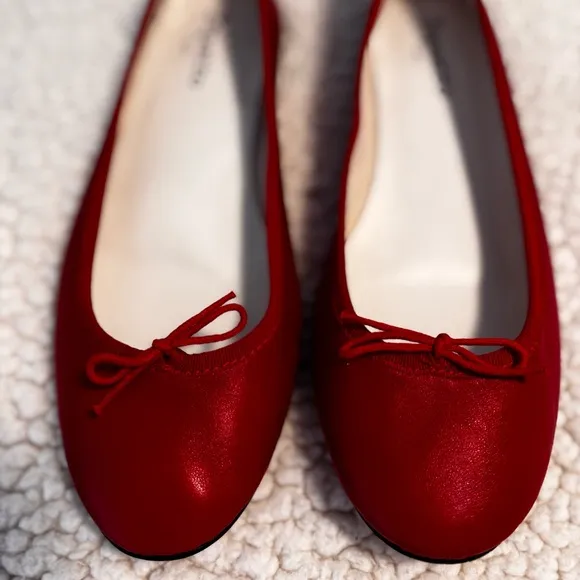 Repetto Cendrillon Ballerina Flats- matte leather- color red/flamme size 42
